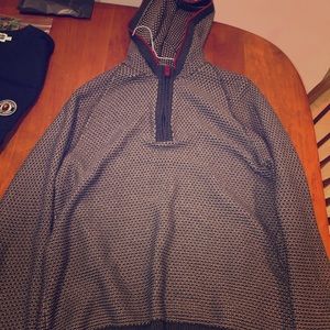 Carbon to cobalt zip sweater